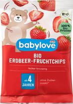 Babylove biologische aardbei-fruitchips Kindersnack, Verzenden, Nieuw