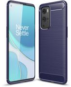 ProGuard OnePlus 9 Pro Hoesje Brushed Carbon Blauw, Verzenden, Nieuw, Hoesje of Tasje