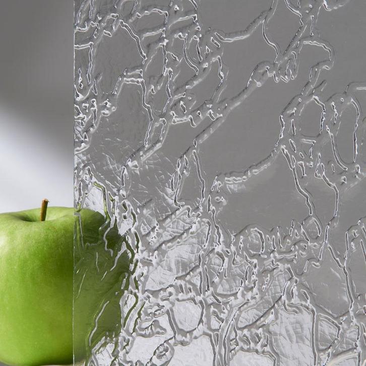 Enkel glas figuurglas Delta blank 4 mm, Doe-het-zelf en Verbouw, Glas en Ramen, Nieuw, Ophalen of Verzenden