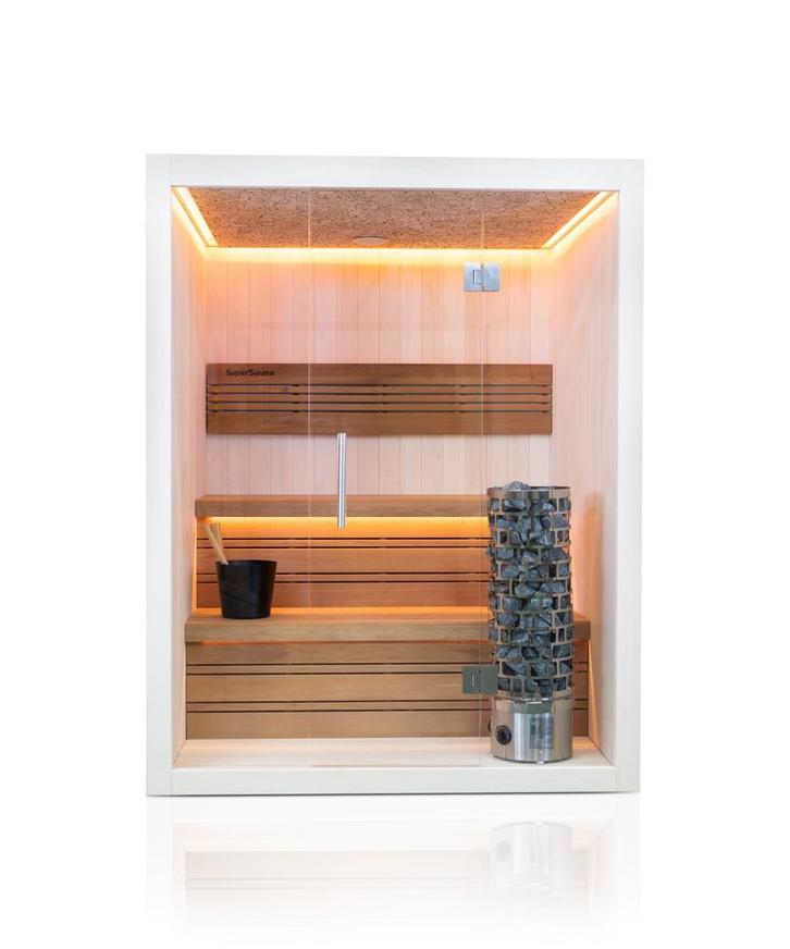 Sauna aanbiedingen van SuperSauna grootste van de BENELUX, Sport en Fitness, Sauna, Fins of Traditioneel, Complete sauna, Nieuw