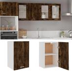 vidaXL Wandkast Lyon 39,5x31x60 cm bewerkt hout gerookt, Verzenden, Nieuw, Bruin