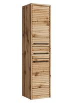 Badkamerkast Etna 30 x 35 x 130 cm - Eiken, Verzenden, Nieuw, (Half)hoge kast