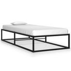 vidaXL Bedframe metaal zwart 90x200 cm, Huis en Inrichting, 90 cm, Eenpersoons, Verzenden, Zwart