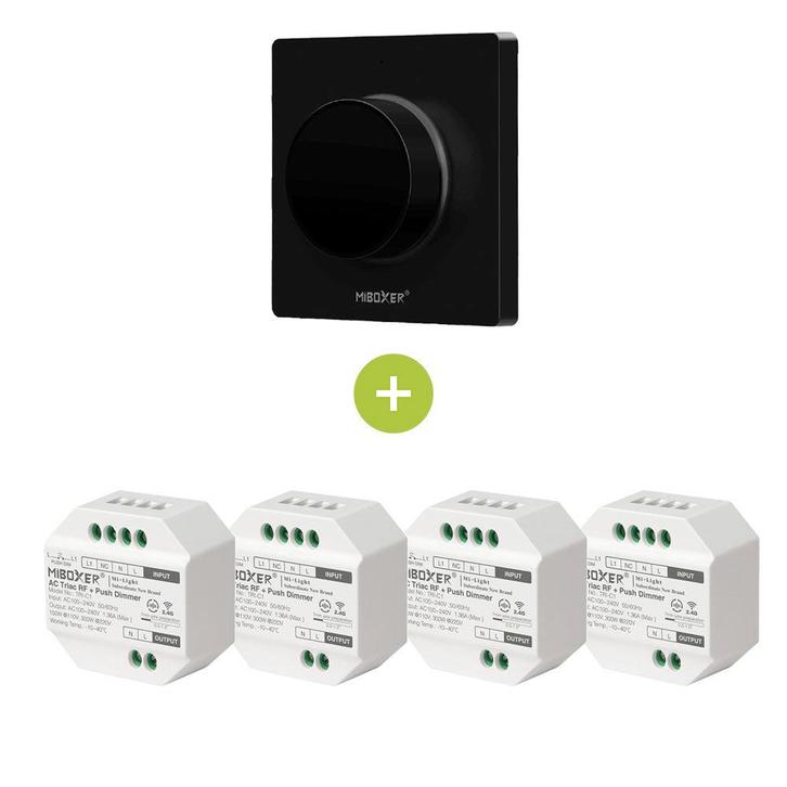 Bundelpakket | 4x Triac draadloze dimmer | 100-240V, Doe-het-zelf en Verbouw, Elektra en Kabels, Nieuw, Ophalen of Verzenden