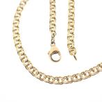 8 Krt. Prince of Wales collier | 45 cm (schakelketting), Sieraden, Tassen en Uiterlijk, Antieke sieraden, Ophalen of Verzenden