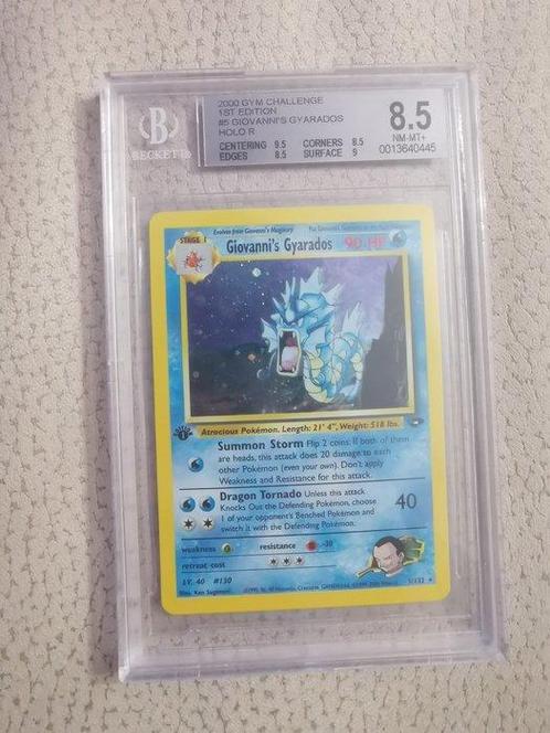 Pokémon - 1 Graded card - Gyarados - BGS 8.5, Hobby en Vrije tijd, Verzamelkaartspellen | Pokémon