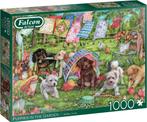 Falcon - Puppies In The Garden Puzzel (1000 Stukjes) |, Hobby en Vrije tijd, Verzenden, Nieuw