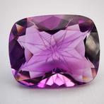 Zonder Minimumprijs Amethist - 35.73 ct - Antwerp Laboratory, Sieraden, Tassen en Uiterlijk, Edelstenen, Nieuw