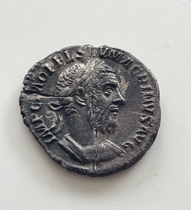 Romeinse Rijk. Macrinus (217-218 n.Chr.). Denarius, Postzegels en Munten, Munten | Europa | Niet-Euromunten