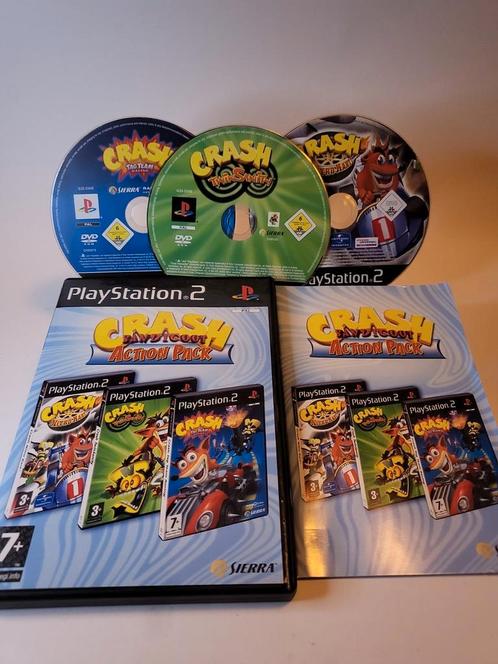 Crash Bancicoot Action Pack Playstation 2, Spelcomputers en Games, Games | Sony PlayStation 2, Ophalen of Verzenden