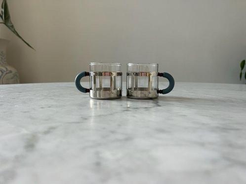 Alessi - Michael Graves - Koffieservies (2) - Glas, Staal, Antiek en Kunst, Antiek | Meubels | Stoelen en Banken
