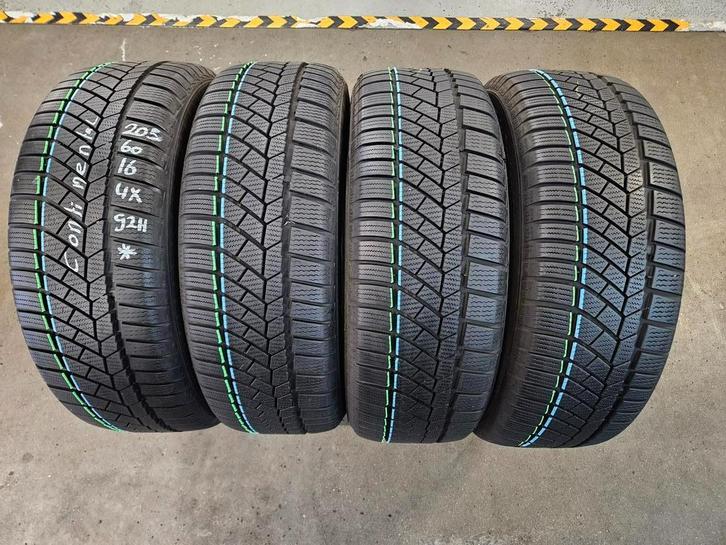 205/60/16 92H CONTINENTAL WINTERBANDEN 7,6MM PROFIEL DEMO 4X, Auto-onderdelen, Banden en Velgen, 16 inch, Erkend duurzaam, Winterbanden