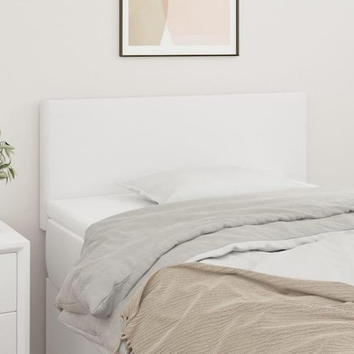 Wit Kunstleren Hoofdbord 90cm - Topdeal! Comfortabel & Ve..., Huis en Inrichting, Slaapkamer | Bedden, 90 cm, Overige maten, Verstelbaar