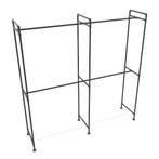 Industrieel Kledingrek Lyon | Vierkant Zwart 25x25 mm | Staa, Kleding | Dames, Kledingrekken, Ophalen of Verzenden, Nieuw