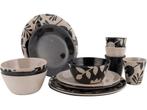 Bo-Camp - Servies - 16-Delig Mix & Match - Beige (16 stuks), Huis en Inrichting, Verzenden, Zo goed als nieuw