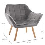 TRUUSK Oorfauteuil Enkele Stoel Relaxfauteuil Met Fluweel, S, Huis en Inrichting, Stoelen, Verzenden, Nieuw