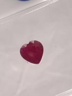 Certified Natural Ruby - 0.37 ct - Madagascar - heart shaped, Sieraden, Tassen en Uiterlijk, Edelstenen, Nieuw