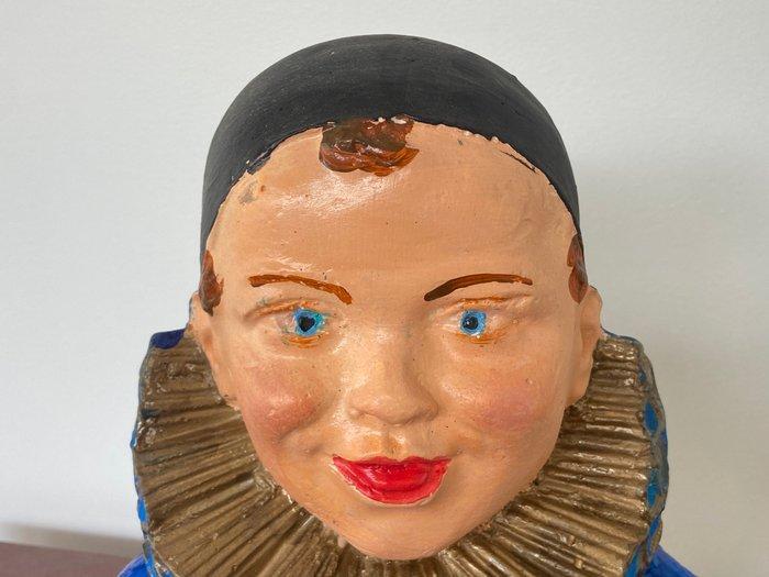 Pierrot Gourmand - Reclamebord - Gips, Antiek en Kunst, Curiosa en Brocante