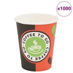 vidaXL Wegwerp koffiebekers papier 240 ml (8 oz) 1000 st, Huis en Inrichting, Keuken | Servies, Verzenden, Nieuw