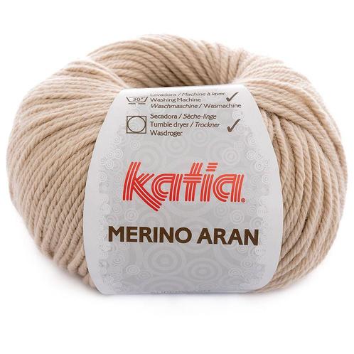 Katia Merino Aran - 10 lichtbeige - Merinogaren, Hobby en Vrije tijd, Breien en Haken, Ophalen of Verzenden