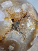 Grote Bloemagaat bol met geode structuur - op standaard -, Verzamelen