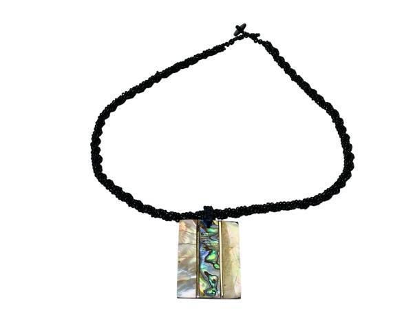 Veiling - Abalone Hanger | Parelmoer Collier | Handgeknoopt, Sieraden, Tassen en Uiterlijk, Kettingen, Nieuw