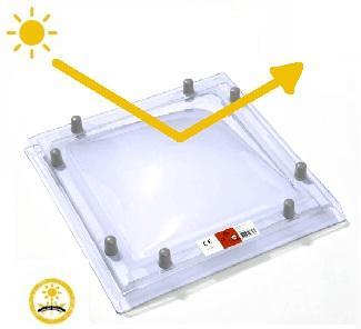 Lichtkoepel zonwerend warmtewerend | 3-wandig | 90x90cm beschikbaar voor biedingen