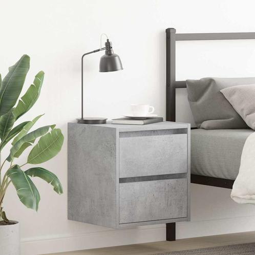 vidaXL Nachtkastjes 2 st wandgemonteerd 38x34x40 cm, Huis en Inrichting, Slaapkamer | Nachtkastjes, Nieuw, Hout, Verzenden