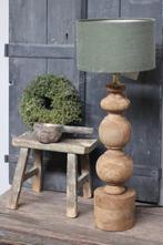 Houten baluster lampvoet Bol 50 cm, Huis en Inrichting, Ophalen of Verzenden, Nieuw