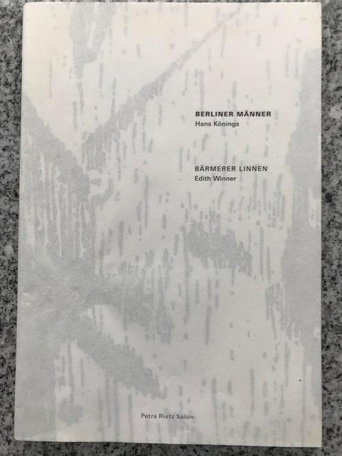 Berliner Manner – Hans Konings/ Barmerer Linnen, Boeken, Kunst en Cultuur | Beeldend, Schilder- en Tekenkunst, Gelezen, Verzenden