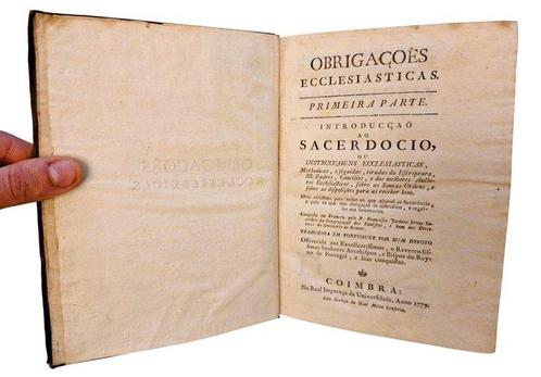 Sevoy - Obrigaçoes Ecclesiasticas - 1779, Antiek en Kunst, Antiek | Boeken en Bijbels