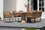 4SO Biarritz/Hampton 6-persoons ovale dining tuinset 240x105, Verzenden, Nieuw, Overige materialen, Tuinset