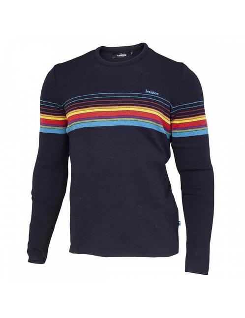 Ivanhoe wollen trui Retro-Hang Loose Navy ronde hals - Blauw, Kleding | Heren, Truien en Vesten, Blauw, Nieuw, Verzenden