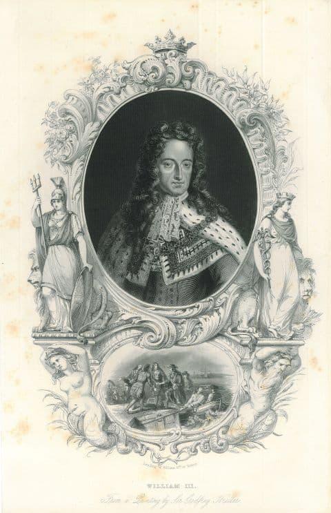 Portrait of William III of England, Antiek en Kunst, Kunst | Etsen en Gravures