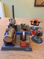 Stoommachine (5) - Wilesco - Metaal, Staal, Messing,