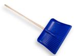Sneeuwschuiver blauw 50 cm met houten steel 130 cm, Verzenden