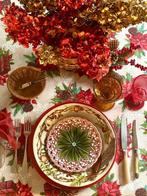 Kersttafelkleed met klassiek patroon voor grote tafels. -, Nieuw