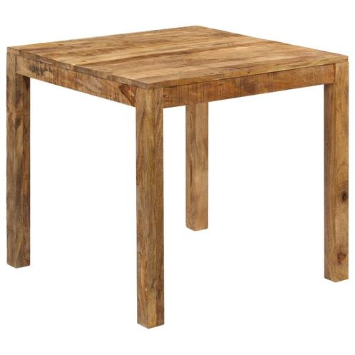 vidaXL Eettafel 82x80x76 cm massief mangohout, Huis en Inrichting, Tafels | Eettafels, Nieuw, Verzenden