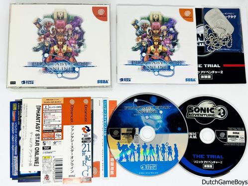 Sega Dreamcast - Phantasy Star Online + Spine & Reg. Card &, Spelcomputers en Games, Games | Sega, Gebruikt, Verzenden
