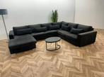 Antraciet Velvet U Bank ~ Losse Kussens Met Afneembare, Ophalen of Verzenden, Nieuw
