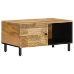 vidaXL Salontafel 80x50x40 cm massief mangohout, Verzenden, Nieuw, Overige houtsoorten, 50 tot 100 cm