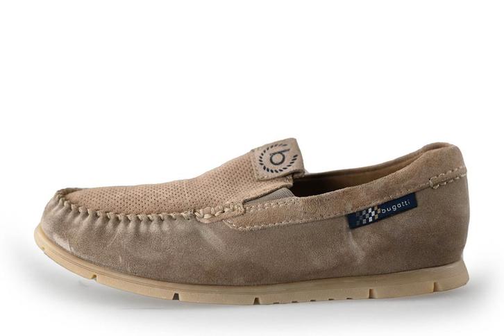 Bugatti Instappers in maat 41 Beige | 10% extra korting, Kleding | Heren, Schoenen, Overige kleuren, Gedragen, Overige typen, Verzenden