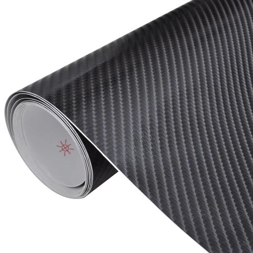 vidaXL Autofolie 4D 100x150 cm zwart, Auto diversen, Tuning en Styling, Verzenden