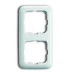 Busch-Jaeger afdekraam 2 voudig Standaard alpinwit, Nieuw, Stopcontact