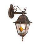 Vintage buiten wandlantaarn brons - Antigua Down, Huis en Inrichting, Lampen | Wandlampen, Nieuw, Overige stijlen