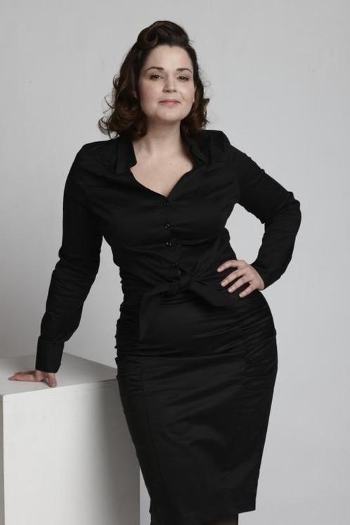 Emmy, Curvy Wiggle Skirt in Black in Medium., Kleding | Dames, Rokken, Nieuw, Verzenden