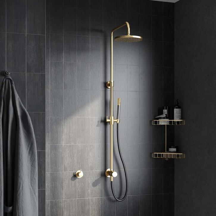 Complete Regendoucheset Hotbath Cobber Thermostatisch, Doe-het-zelf en Verbouw, Sanitair, Kraan, Nieuw, Chroom, Ophalen of Verzenden