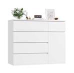 Hoge Ladekast met 5 Lades en 1 Deur – Modern Dressoir, Kinderen en Baby's, Kinderkamer | Commodes en Kasten, Verzenden, Nieuw