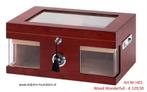 DOORZICHT HUMIDOR  GLAS - TRANSPARANT LUXE TOPSEGMENT hdmb, Verzenden, Nieuw, Tabaksdoos of Verpakking