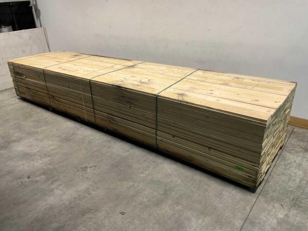Veiling - 50x Vuren plank ruw 480x12,5x2,2cm, Doe-het-zelf en Verbouw, Hout en Planken, Nieuw